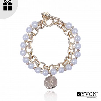 Obrázok produktu Perlový a retiazkový náramok s príveskom